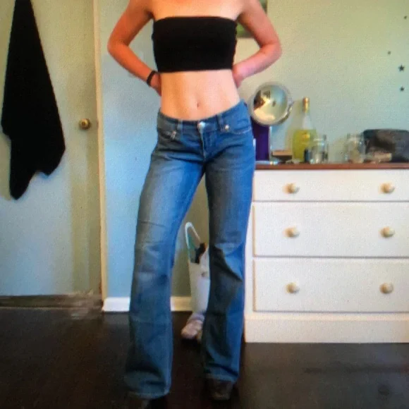 Seven7 Women's Blue and Navy Jeans - Picture 2 of 7